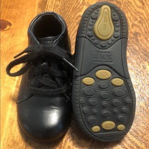 Stride Rite Black Leather Dress Shoes